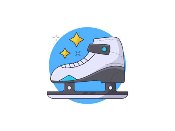 Download Ice Skate Shoes Vector Illustration - Shoes Collection