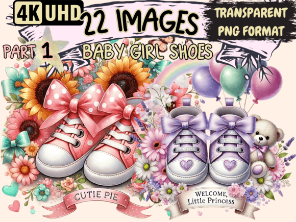 Download Baby Girl Shoes Clipart P1 - Shoes Collection