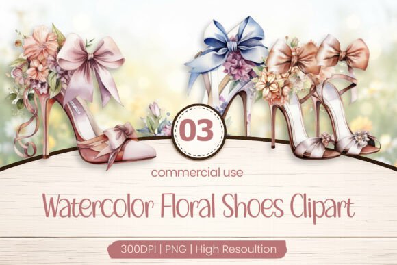 Download Floral Shoes Clipart PNG - Shoes Collection