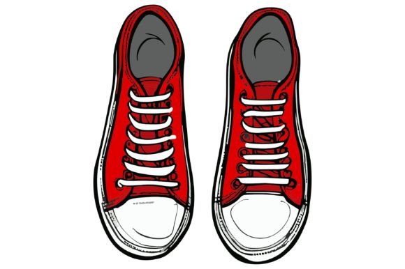 Download A Pair of Red Shoes Vector - Shoes Collection