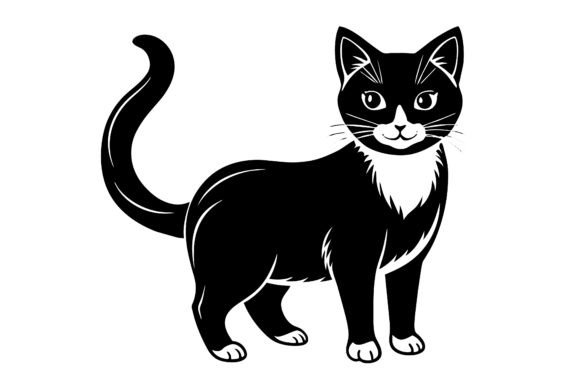 Download Cat Vector Silhouette Illustrator Design - Cat Collection
