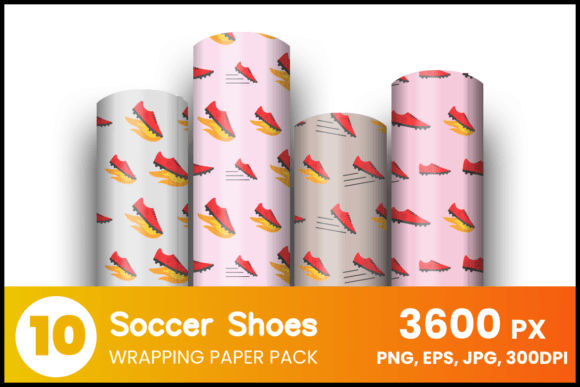 Download Soccer Shoes Wrapping Paper - Shoes Collection