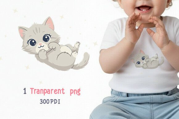 Download Baby Cat Illustration Sublimation - Cat Collection