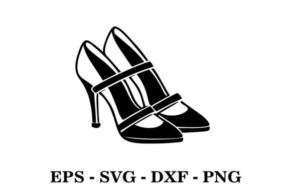Download High Heel Mary Jane Shoes Silhouette - Shoes Collection