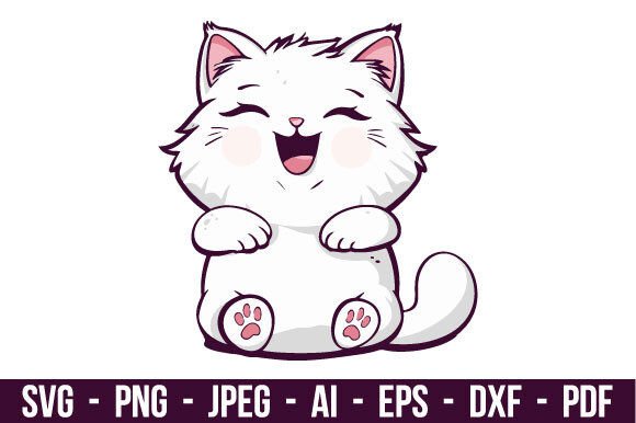 Download Charming Cat Illustration - Cat Collection
