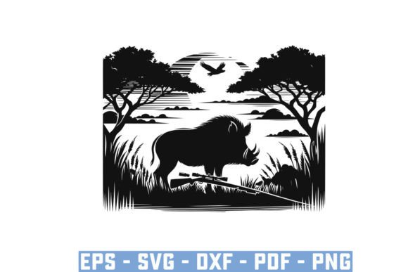 Download Wild Boar Hunter Pig Silhouette Bundle - Premium Resources