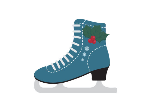 Download Christmas Ice Skate Shoes Illustration - Shoes Collection